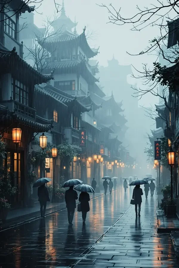 古镇的雨 - 地域人文